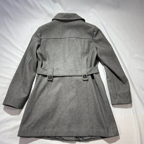 Gallery Women's Winter Coat XL Gray Wool Lined - Picture 2 of 9